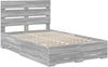 vidaXL Bettrahmen Graues Sonoma 120 x 200 cm Holzwerkstoff 3411993 Bild 4