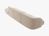 Micadoni Sofa Miley 4-Sitzer Rechts Chenille Haga Beige Bild 3