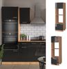 Vicco Küchenschrank Küchenzeile R-Line, Anthrazit Hochglanz, Mikrowellenschrank 60 cm Bild 2