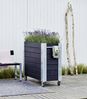 Plus Blumenkasten Cubic 120x50x95 cm m/Räder Druckimprägniert RAL 9005 Schwarz Bild 3