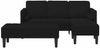 vidaXL Sofa Set mit Kissen 2 pcs Schwarz Polyester 3329270 Bild 4