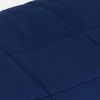 vidaXL Gewichtsdecke Stoff, 1 x Gewichtsdecke, Dunkelblau, 155x220 cm, Baumwolle, 11 kg Bild 4