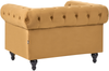 Sessel Samtstoff senfgelb CHESTERFIELD Bild 5