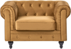 Sessel Samtstoff senfgelb CHESTERFIELD Bild 4