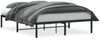vidaXL Bettgestell Metall Schwarz 135x190 cm 373654 Bild 2