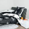 Janine Bettwäsche J.D. 87073 98 Schwarz Mako Satin 135 x 200 + 80 x 80 cm Bild 4