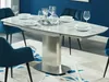 Vente-unique - Esstisch ausziehbar - 4 bis 6 Personen - Keramik & Stahl - TALICIA Bild 2