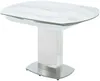 Vente-unique - Esstisch ausziehbar - 4 bis 6 Personen - Keramik & Stahl - TALICIA Bild 5