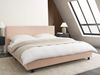 Bett mit Lattenrost Bouclé ALBI 180 x 200 cm Beige Bild 3