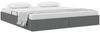 vidaXL Aufbewahrungsbett mit Kopfteil Dunkelgrau 180 x 200 cm Stoff 3370050 Bild 2