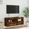 vidaXL TV-Wandschrank mit LED-Leuchten Räuchereiche 100x30x40 cm 837215 Bild 5