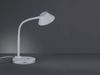 LED Schreibtischleuchten 2er SET flexibel, Kunststoff Weiß, 33cm hoch Bild 3