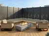 Vente-unique - BRAMENO Zaun und Sichtschutz Metall Grau - B 7,6 cm x H 150 cm x L 102,5 cm Bild 2