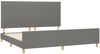 Doppelbett, Bettgestell Modernen ohne Matratze Dunkelgrau 200x200 cm Stoff d2333e Bild 4
