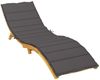 vidaXL Sonnenliegen-Auflage Anthrazit 200x50x3 cm Oxford-Gewebe 314188 Bild 3