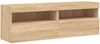 vidaXL TV-Wandschränke mit LED-Leuchten 2 Stk. Sonoma-Eiche 60x30x40cm 837188 Bild 3