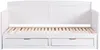 Vente-unique - DINIVA Bett Holz, PlatteHolz, Platte Weiß - B 100 cm x H 95,5 cm x L 198 cm Bild 3