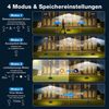 SERBASIC LED Solarleuchte Outdoor Wasserdichte Solar Straßenlaterne mit Bewegungsmelder, Kaltes Weiß, LEDs Solar Strahler, mit Wasserbefüllbarer Sockel für Außen, Hof Bild 3