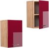 Vicco Küchenschrank Küchenzeile R-Line, Bordeaux Hochglanz, Hängeschrank 40 cm Bild 5