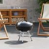 vidaXL Holzkohlegrill Schwarz 36,5 x 36,5 x 40 cm 42030065 Bild 3