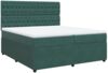 vidaXL Boxspringbett mit Matratze Dunkelgrün 200x200 cm Samt 3294739 Bild 3