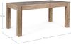 Esstisch Yilaki aus Ulmenholz, massiv, natur, 160 cm, für 4–6 Personen, modernes Design Bild 5