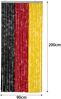 Moritz Flauschvorhang aus Chenille 90 x 200 cm schwarz-rot-gold Türvorhang als Fliegenschutz Insektenschutz für Camping Wohnwagen Bild 2