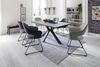 Esstisch >NAGANO< in hellgrau aus Glas-Keramik - 160x76x90cm (BxHxT) Bild 5