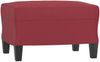 vidaXL 3-tlg. Sofagarnitur mit Kissen Weinrot Kunstleder 3201366 Bild 5