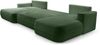 AX LIVING Ecksofa mit Schlaffunktion Grün Peoni 364 cm breit elegant Bild 4