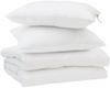 vidaXL Sommerdecke mit Kissen 3 pcs Weiß Mikrofaser 3377274 Bild 2