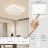 ZMH Deckenlampe Dimmbar Deckenleuchte LED- 53W Schlafzimmerlampe moderne lampen wohnzimmer 48cm Weiß Wohnzimmerlampe Design Küchenlampe Deckenbeleuchtung für Küche Flur Bild 3