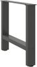 vidaXL Couchtischbeine Anthrazit 2 Stk. 60x(42-43) cm Stahl 4013286 Bild 4
