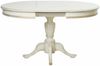 Casa Padrino Luxus Barock Esstisch Weiß / Gold 100-140 cm - Barock Esszimmer Möbel Bild 2