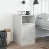 vidaXL Nachttisch Weiß 34,5x39x62 cm Stahl 841773 Bild 3