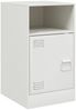 vidaXL Nachttisch Weiß 34,5x39x62 cm Stahl 841773 Bild 2