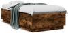 vidaXL Bettgestell mit LED Räuchereiche 90x190 cm Holzwerkstoff 3209664 Bild 5