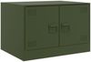 vidaXL Couchtisch Olivgrün 67x50x44 cm Stahl 841731 Bild 2