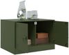 vidaXL Couchtisch Olivgrün 67x50x44 cm Stahl 841731 Bild 5