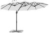 vidaXL Sonnenschirm Sand 372 x 198 x 243 cm Polyester und Aluminium 42003375 Bild 3
