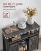 Vasagle Sideboard mit 2 Schiebetüren und verstellbaren Ablagen, Spanplatte, 33 x 100 x 80 cm, Anthrazitgrau / Schwarz Bild 5