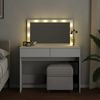 vidaXL Schminktisch mit LED-Beleuchtung Weiß 100x40x120 cm 848206 Bild 3