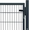 vidaXL Zauntor Stahl Anthrazit 100x100 cm 142026 Bild 4