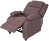 Fernsehsessel Lincoln, Relaxsessel Liege Sessel, Stoff/Textil ~ mahagony Bild 4