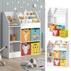 Kinderregal Luigi Weiß 100.4 x 114.2 cm mit 4 Faltboxen (bunt) Vicco Bild 2