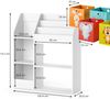 Kinderregal Luigi Weiß 100.4 x 114.2 cm mit 4 Faltboxen (bunt) Vicco Bild 3