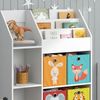 Kinderregal Luigi Weiß 100.4 x 114.2 cm mit 4 Faltboxen (bunt) Vicco Bild 5