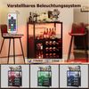 GarveeMore Weinschrank Weinregal Weinständer Barschrank mit Glashalter 69x35x92cm Bild 4