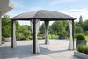 LECO Polycarbonat-Dachplatten-Set grau-transparent für Kuppeldach-Pavillon 3,65x3,65 m Bild 3