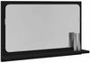 vidaXL Spiegelablage mit Regal Schwarz Eichen-Optik 60 x 10,5 x 37 cm 862525 Bild 3